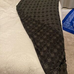 Elegant Black Patterned Fabric